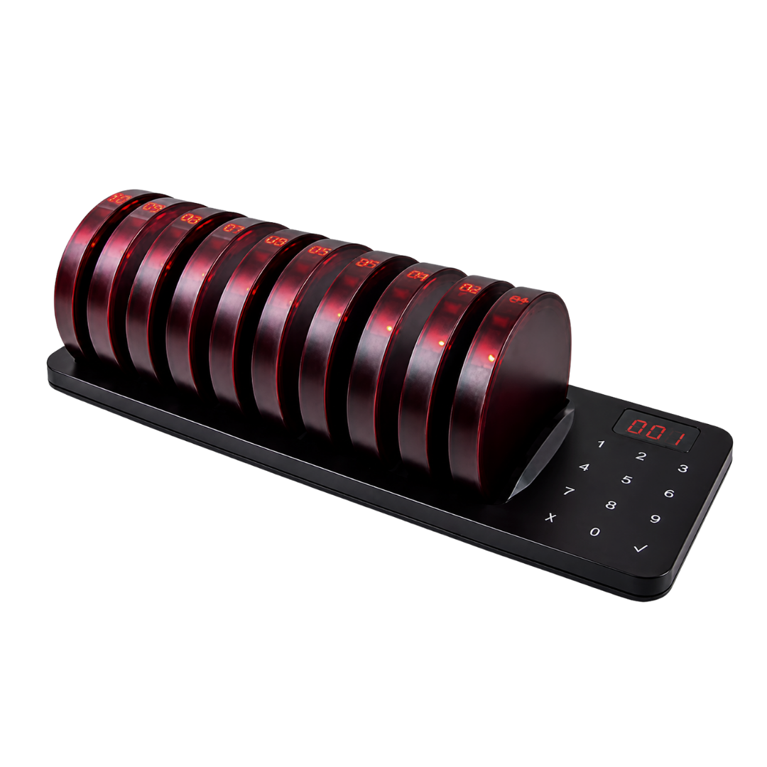CP-JT-9301 Coaster Paging System with 10 round pagers