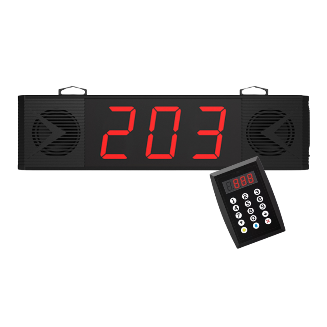 QS-JT-203Q-E 3-Digit Queue System with English voice