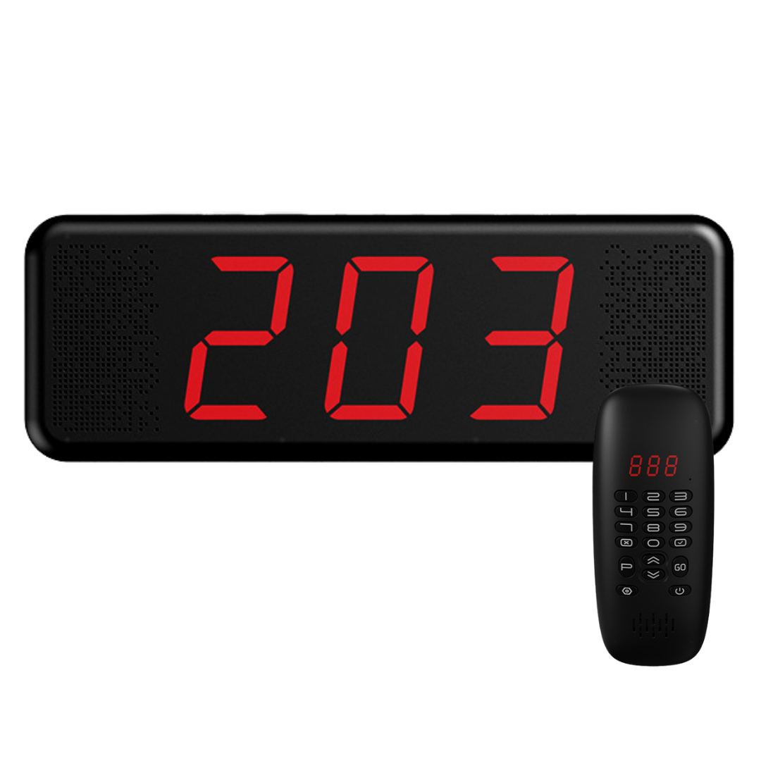 QS-JT-Q203 3-Digit Compact Queue System with Ding Dong notification