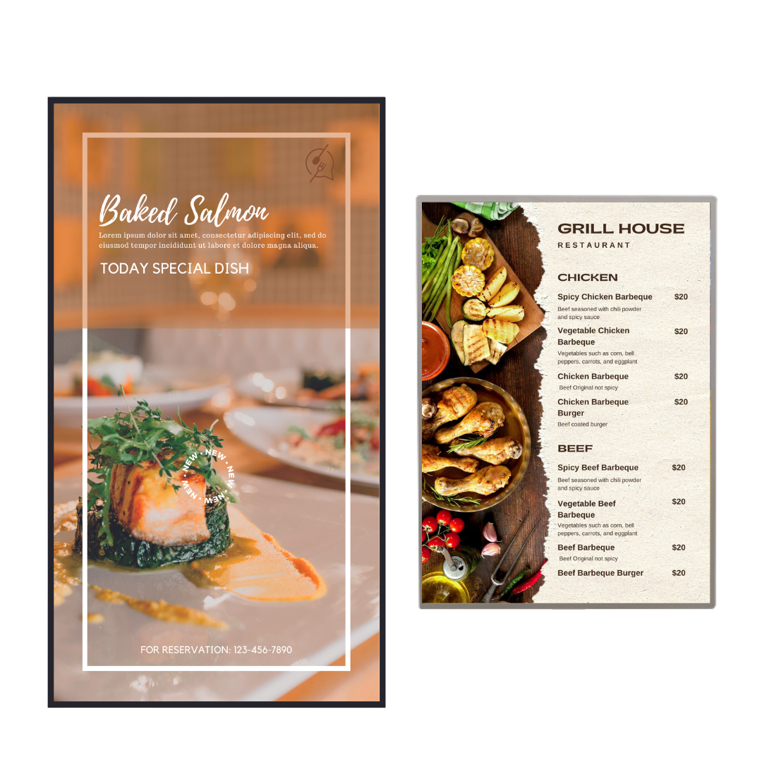HY-U-W1 Ultra Slim Wall Mount LED Board Lightbox
